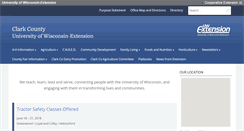 Desktop Screenshot of clark.uwex.edu