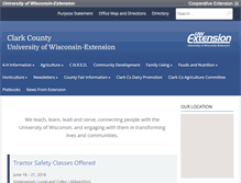 Tablet Screenshot of clark.uwex.edu