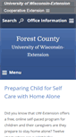 Mobile Screenshot of forest.uwex.edu