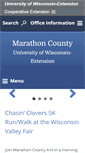Mobile Screenshot of marathon.uwex.edu