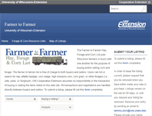 Tablet Screenshot of farmertofarmer.uwex.edu