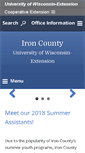 Mobile Screenshot of iron.uwex.edu