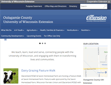 Tablet Screenshot of outagamie.uwex.edu
