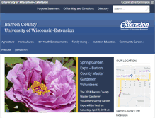 Tablet Screenshot of barron.uwex.edu
