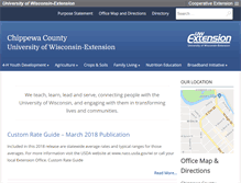Tablet Screenshot of chippewa.uwex.edu