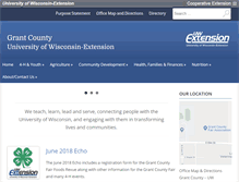 Tablet Screenshot of grant.uwex.edu