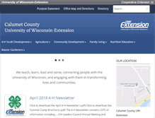 Tablet Screenshot of calumet.uwex.edu