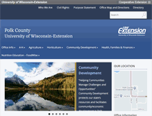 Tablet Screenshot of polk.uwex.edu