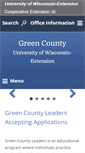 Mobile Screenshot of green.uwex.edu