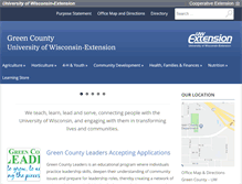 Tablet Screenshot of green.uwex.edu