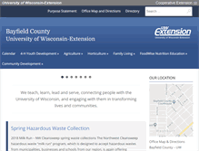 Tablet Screenshot of bayfield.uwex.edu
