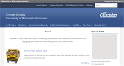 Desktop Screenshot of oconto.uwex.edu
