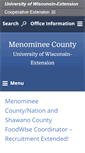 Mobile Screenshot of menominee.uwex.edu