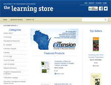 Tablet Screenshot of learningstore.uwex.edu