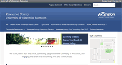 Desktop Screenshot of kewaunee.uwex.edu
