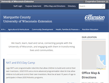 Tablet Screenshot of marquette.uwex.edu