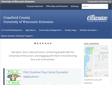 Tablet Screenshot of crawford.uwex.edu