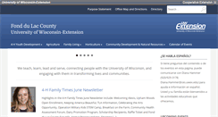 Desktop Screenshot of fonddulac.uwex.edu