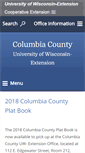 Mobile Screenshot of columbia.uwex.edu
