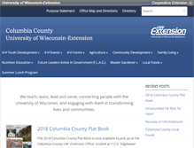 Tablet Screenshot of columbia.uwex.edu