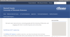 Desktop Screenshot of burnett.uwex.edu