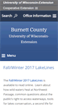 Mobile Screenshot of burnett.uwex.edu