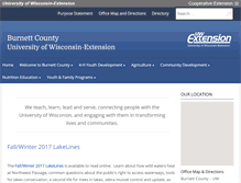 Tablet Screenshot of burnett.uwex.edu