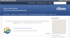 Desktop Screenshot of greenlake.uwex.edu