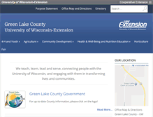 Tablet Screenshot of greenlake.uwex.edu